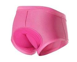 CHPN - Fietsbroek met zeem - Zeembroekje - Fiets ondergoed - S -Met zeem - Small - Unisex - Onderbroek voor fietsen - Fietsshort - Bilpijn bij fietsen - Roze