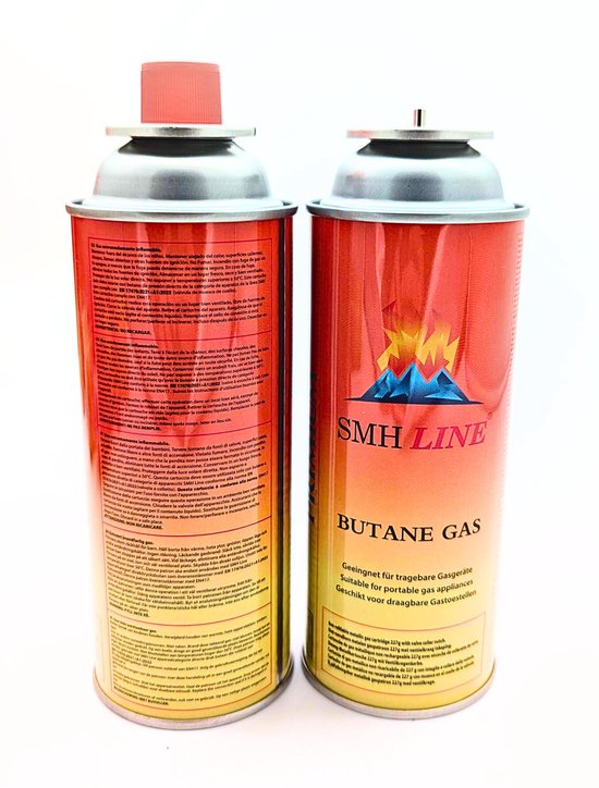 SMH LINE® Kookstel gasflessen - Butaan Gasflessen - 8x 227g - Gasbussen van SMH LINE® — afbeelding 3