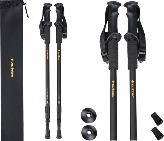 Bâtons De Marche Nordique Télescopiques Outtec – Léger, Antichoc, Réglables 65-135 Cm Pour Randonnée Et Fitness - 3