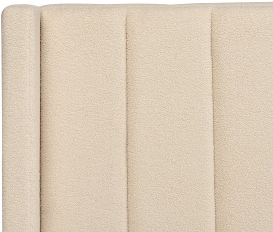 VILETTE - Lit double - Beige - 180 x 200 cm - Bouclé
