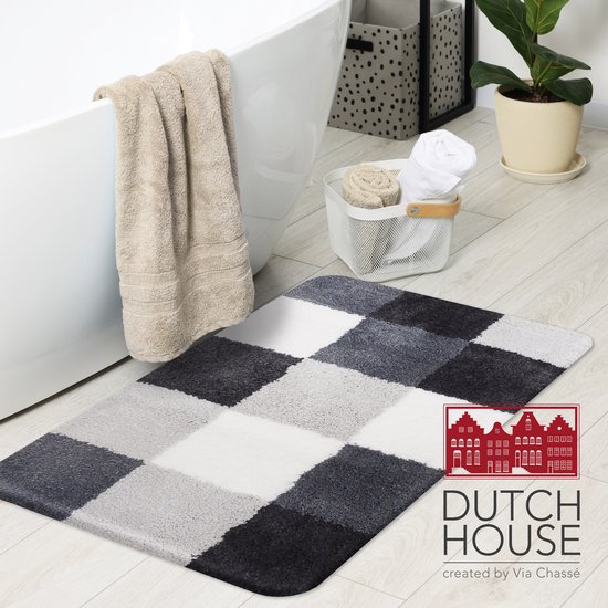 Dutch House tapis de bidet Brest gris 60x60cm