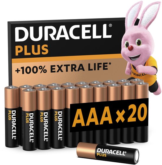 Duracell Plus AAA-batterijen, 18 Stuks, Alkalinebatterijen 1,5V, Tot