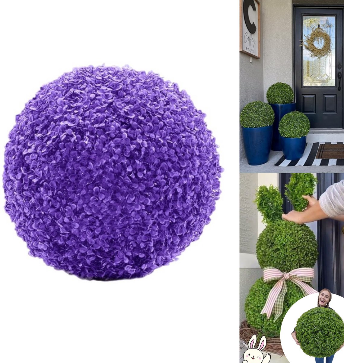 Home & Marker - Kunstplanten - Buxusbol - Buxus Bol - Kunstplant - Nepplant - Kunst Plant 