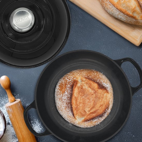 Hanseküche Gietijzeren geëmailleerde braadpan 26 cm 4,7 liter