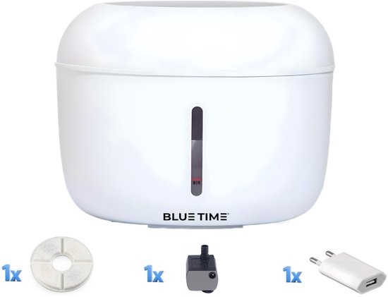 BlueTime - Drinkfontein Kat - Inclusief USB adapter/oplader! - Drinkfontein Hond - Waterautomaat - Huisdieren - Drink Fontein Kat - Katten - Honden ( Groen, M