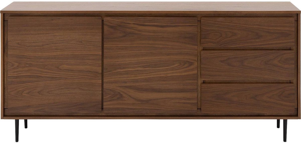 Goossens Dressoir Trani, 2 Deuren 3 Laden - Hout Noten
