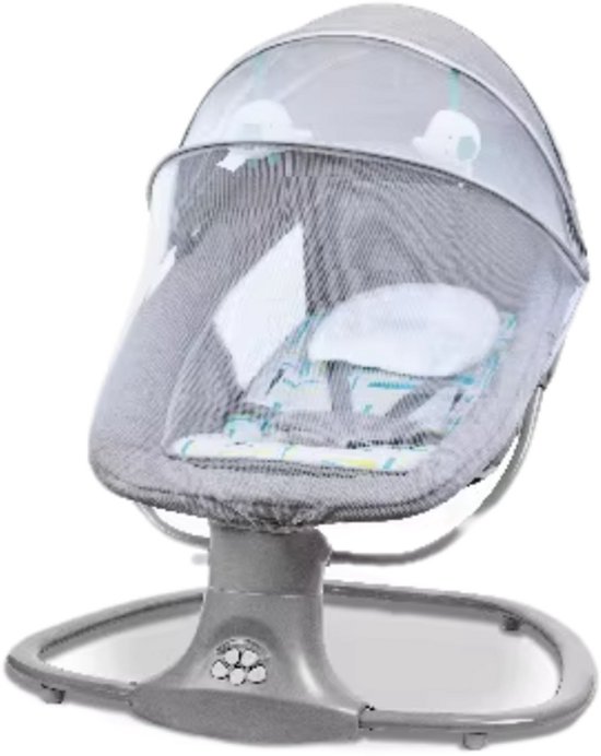 RM Store® - Elektrische Schommelstoel - Schommelwieg - Baby Wieg - Wipstoel - Peuterstoel - Automatische Babywieg - Babyswing - Wiegstoel - Met Muziek - 67x76x81 cm.