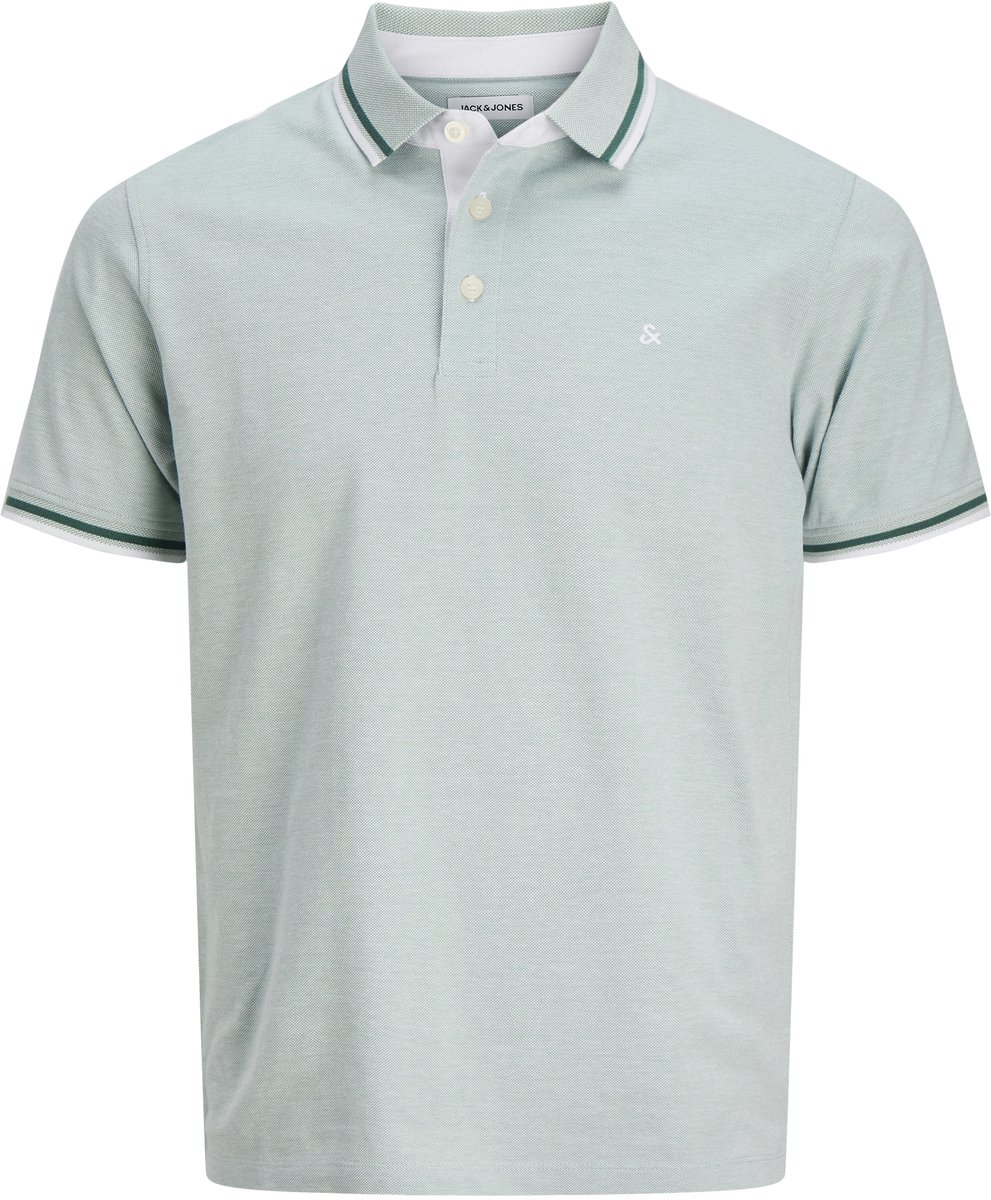 Jack & Jones Poloshirt Jjepaulos Polo Ss Noos 12136668 Mineral Blue/play Mannen Maat - S