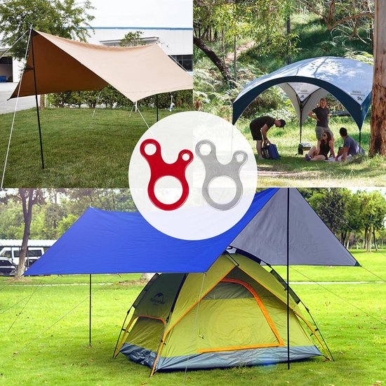 4Pcs 13ft Reflecterende Tent Touw Diameters Met Al... - Grandado