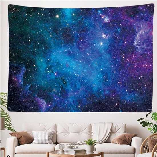 Ulticool - Natuur Galaxy Heelal Ruimte Planeten Zonnestelsel Astronaut - Wandkleed - 200x150 cm - Groot wandtapijt - Poster - Kamer Slaapkamer Woonkamer Kinderkamer Decoratie Accessoires - Tiener Jongen