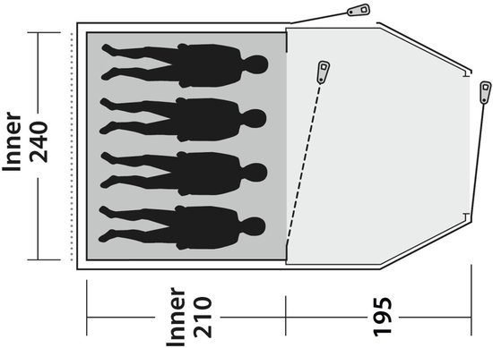 Outwell Tent Earth 4 Plus van Outwell — afbeelding 5