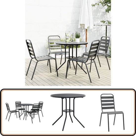 Verano lounge hoekbank (4-delig) - Royal Grey