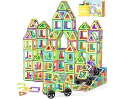 foto van Ophy - Magnetisch Speelgoed - Magnetic Tiles - Bouwspeelgoed - 50 Stuks - Bouwblokken - Magneten Speelgoed - Magnetische Tegels - Bouwstenen - Montessori Speelgoed - Educatief Speelgoed - Jongens & Meisjes