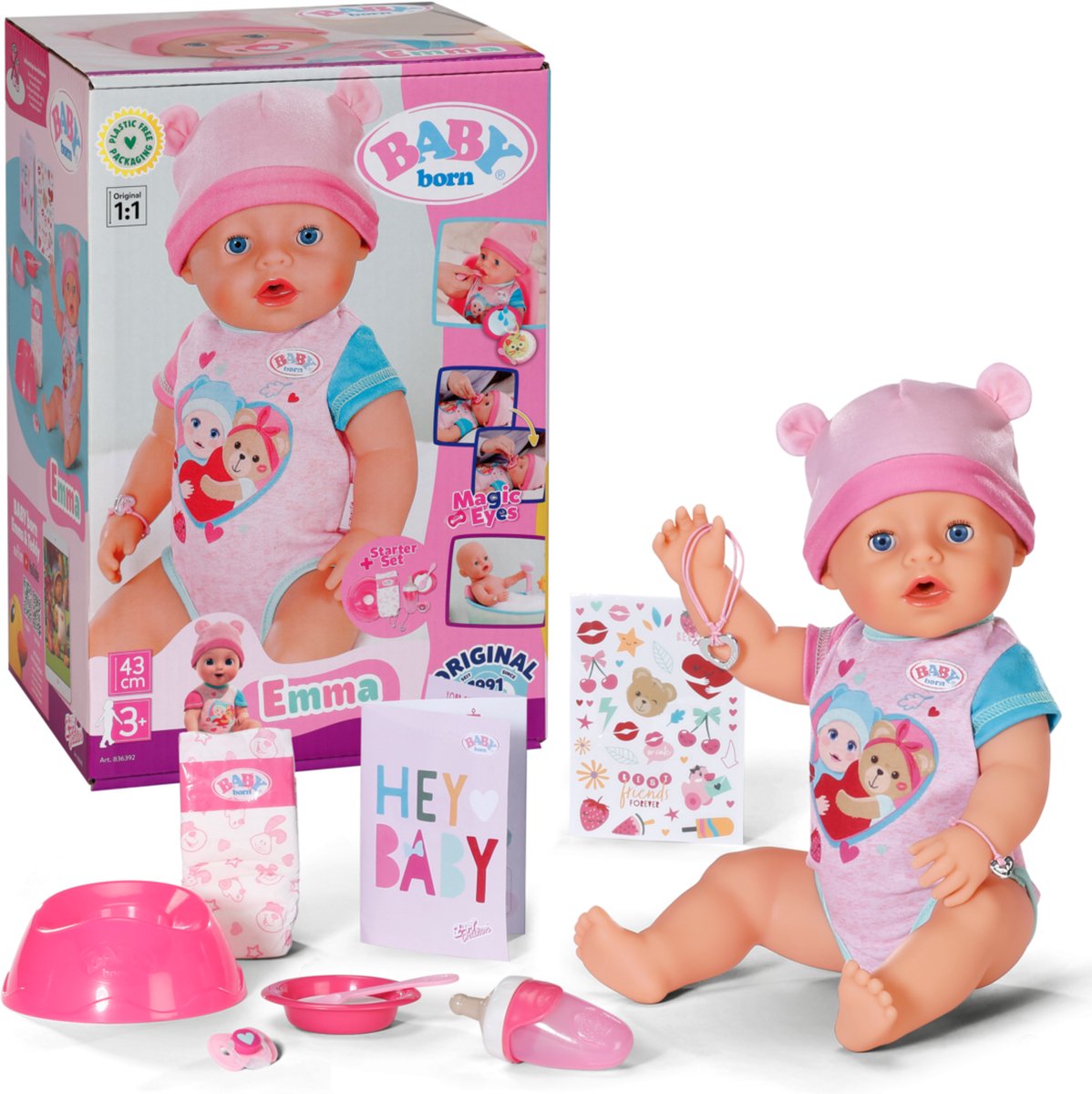 BABY born Emma - Babypop 43 cm