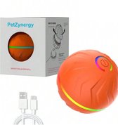 S&E Balle rebondissante interactive intelligente pour Chiens – Jouet pour animaux de compagnie de 6,6 cm pour exercice actif et récréation – Oranje