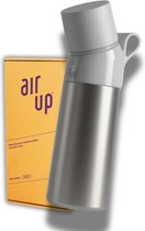 Air Up Drinking bottle starter kit - 480 ml Steel Bottle Moon - Comprenant 3 dosettes - starter kit - hydratant - Air up bottle - eau parfumée - vegan - bio