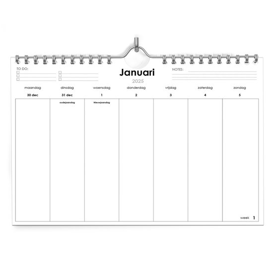 Huurdies ® - Weekkalender 2025 - A4+ - 52 vel