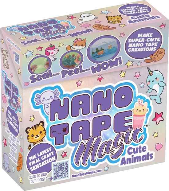 La Magic du Tape Nano - Animaux mignons - Créez 5 créations artisanales avec du ruban adhésif nano - La tendance créative virale
