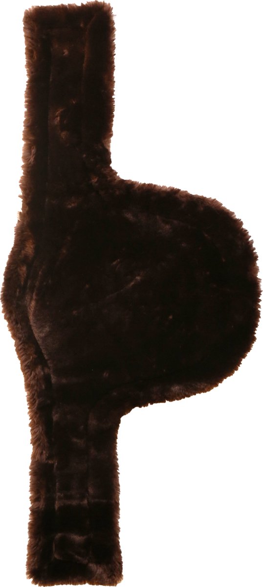Kentucky Horsewear - Afneembaar wol / bont voor Buiklapsingel bruin 135 cm