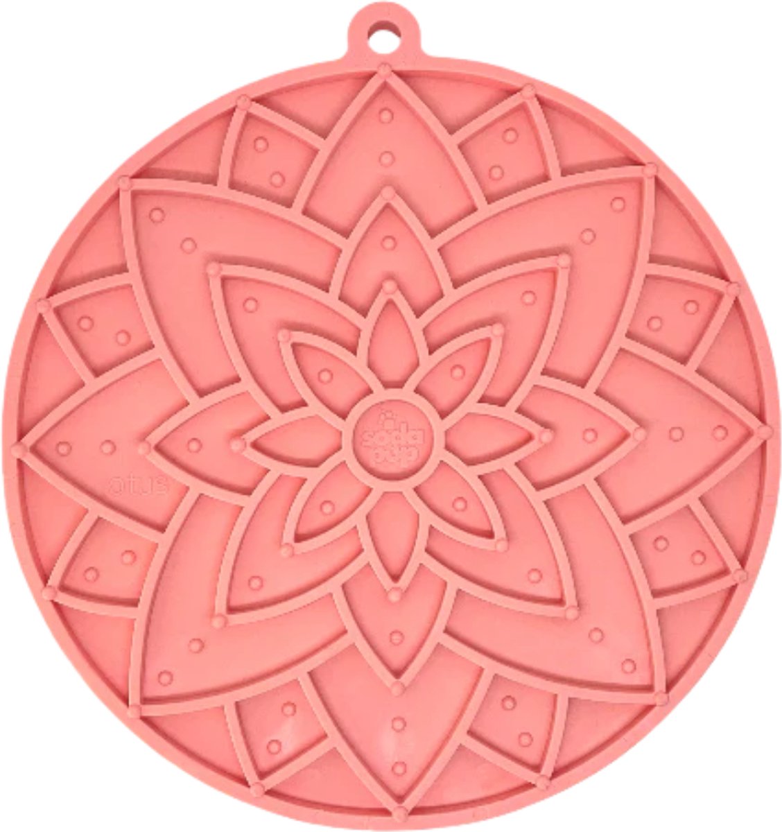 Sodapup - Lotus Emat Light Pink - Likmat Hond - Voerbak Hond - Enrichment Hond - Licht Roze