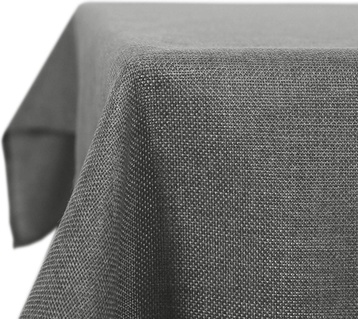 La'Moussawi ® Tafelkleed in Linnenlook met Waterafstotende Eigenschappen en Moderne Stijl, 130 x 200 cm, Grijs