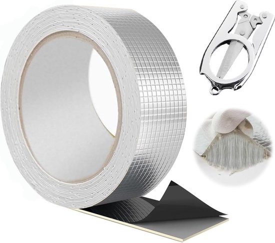 Waterdicht butyl-plakband, 5 m x 5 cm, zelfklevend plakband, hoge
