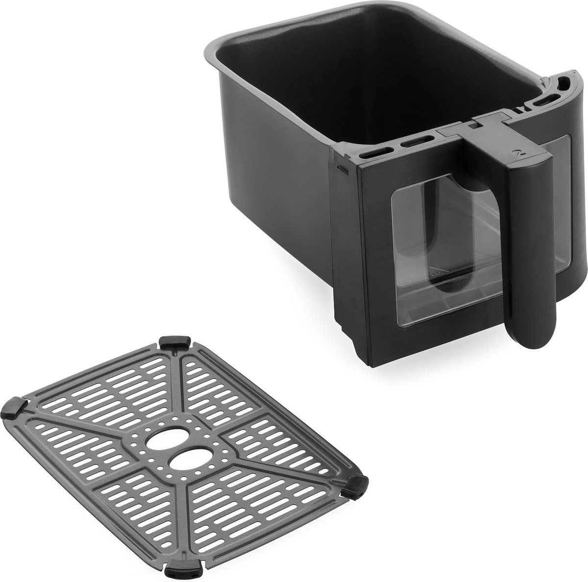 GreenPan - Bistro dubbele airfryer - 4L+4L - 9 programma's - Digitaal Led Display - Automatisch Uitschakelen - zwart - PFAS-vrij — afbeelding 6