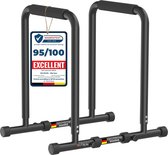 DH FitLife Dip Barren Bars | Dip Station | Krachtstation Fitnessapparaat voor Thuis | Parallettes Calisthenics Trainingsapparatuur | Krachttraining 80-100 cm individueel verstelbaar