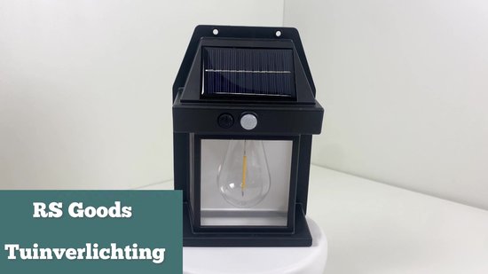Solar Buitenlamp met bewegingssensor - 2 Stuks - Wandlamp - Waterdicht - IP65 weerbestendig - Zwart
