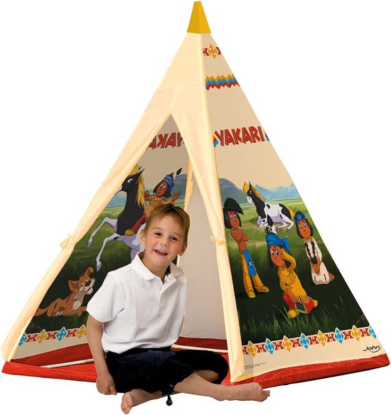 DailySupplies® Tipi Tent Kinderen - Tipi-Tenten - Speelgoed Tipitent - Speeltent Meisjes en Jongens - Speelhuisje - Indianen