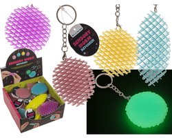 Sensory Worm Fidget Sleutelhanger - Glow in the Dark - Fingertoy - Worm Fidget Toy - Morphing - Ontspanningsspeelgoed - Ontspanningsartefact - Creatief Speelgoed - Sensory Toy