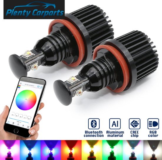 Ensemble de lampes RGB Angel Eyes pour BMW Série 1-3-5 X5 et X6, version LED Color !