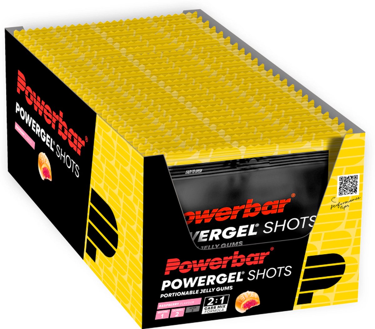 Goedkoopste Powerbar Energiegels | Powergel Shots | Raspberry 24x60g