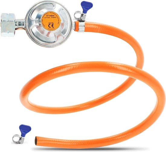 SMH LINE® Drukregelaarset - 30 Mbar - Drukregelaar + Slang Incl. 2 klemmetjes van SMH LINE® — afbeelding 3
