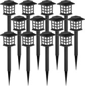 Bol.com Tuinfakkel op Zonne Energie - 12 Stuks - Tuinverlichting op Zonne Energie - Solar Tuinverlichting - Tuinverlichting - Pa... aanbieding