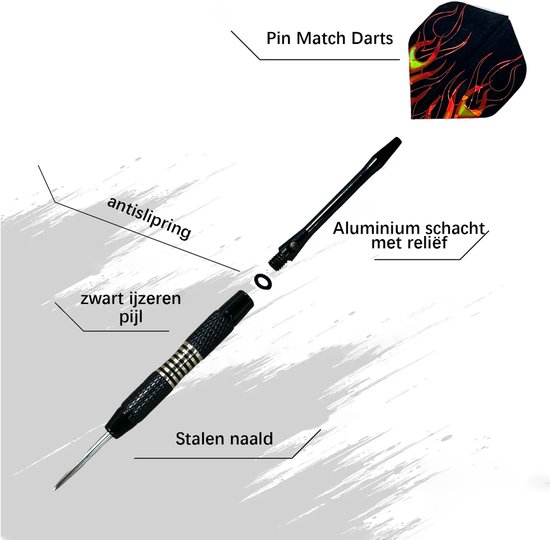 6-delige Dartpijlen Set - 6 Pure Koperen Darts -20,5 gram- Steeltip Pakket met Dart Flights, Luxe Opbergcase en Extra Accessoires - Ideaal voor Beginners, Gevorderden en Wedstrijden van Merkloos — afbeelding 4