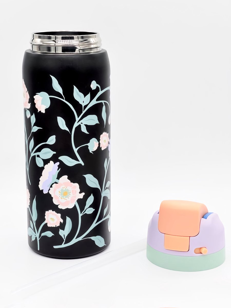 LYKKE Freesip Thermos - Drievoudig geïsoleerde RVS beker met rietje thumbnail 5