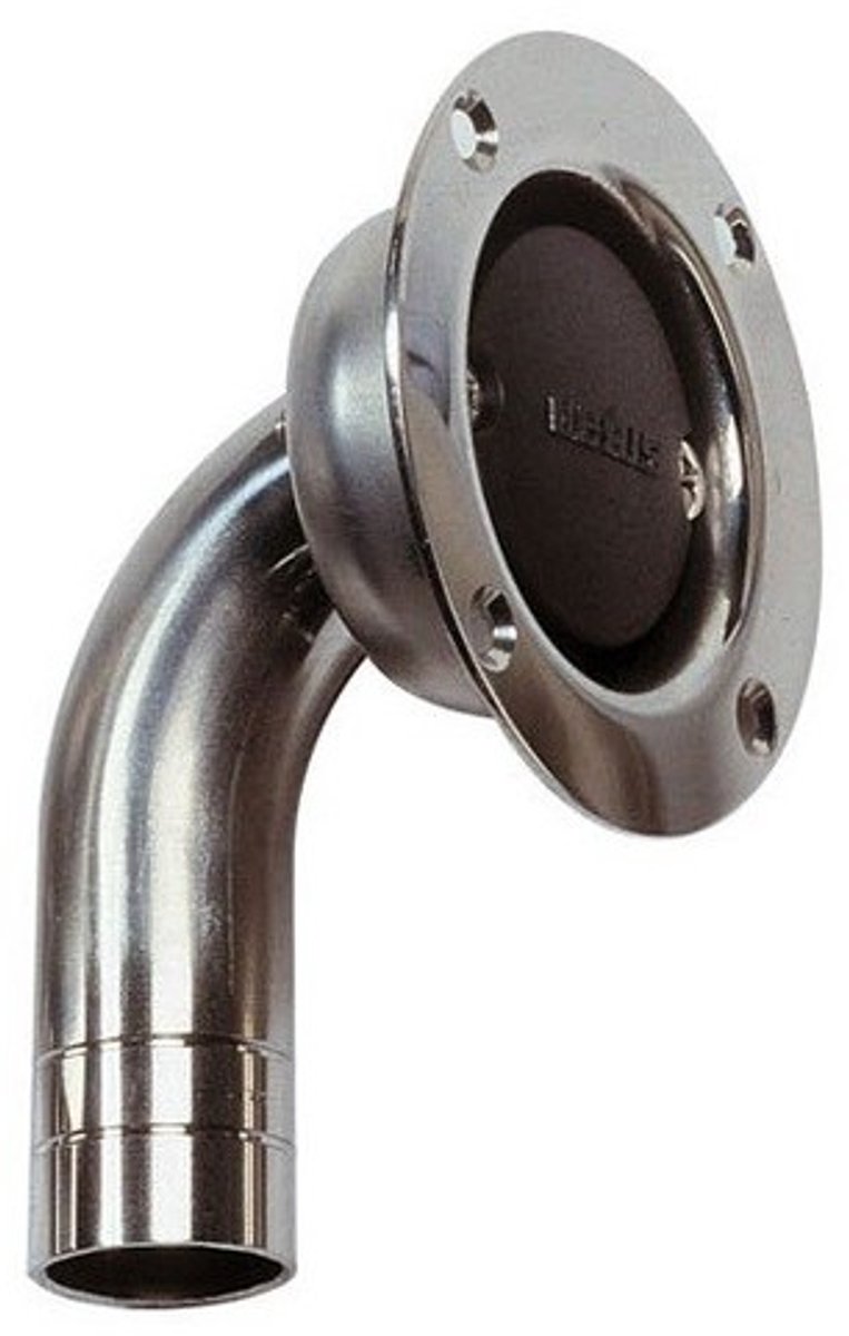 VETUS AB38B RVS gebogen Ontluchtingsnippel Ø 38 mm