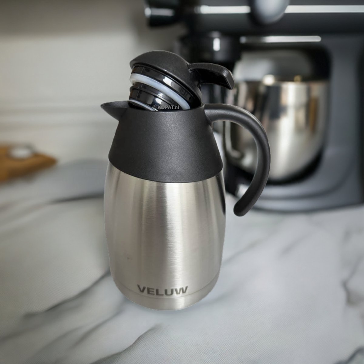 Veluw - Thermoskan RVS - 1.5 liter met schenkdop
