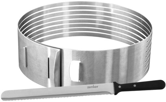 Fackelmann Dessertringen, set van 2, voedselpresentatieringen, 6cm en 8cm, roestvrij staal, zilver