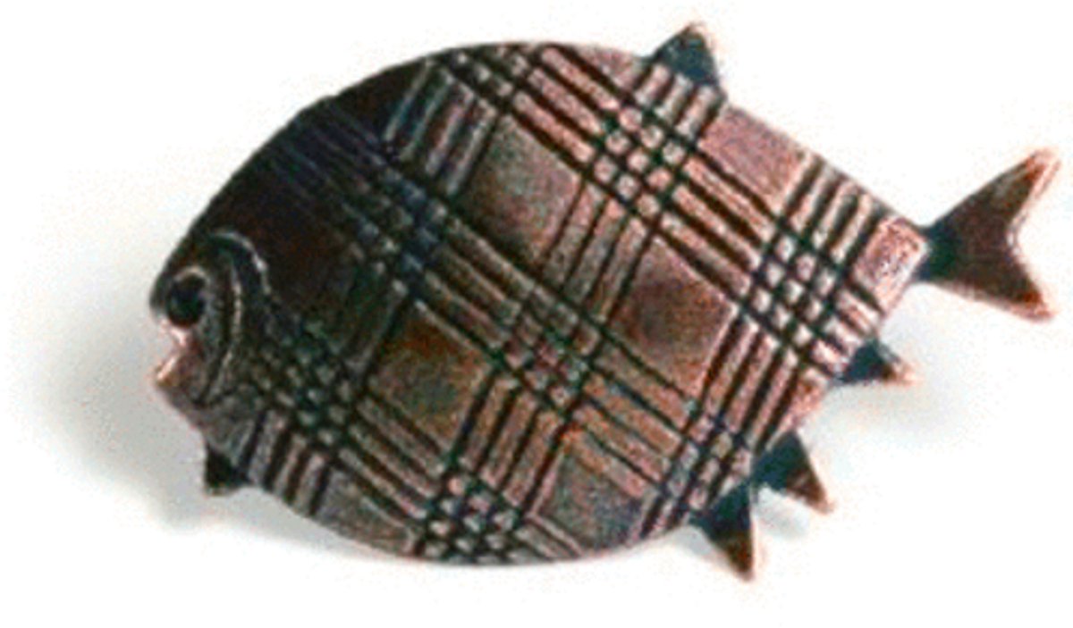 Siro - Meubelknop Vis Links 32 x 51 mm Zamac/Koper – Decoratieve Knop voor o.a. Meubels, Lades en Kastjes