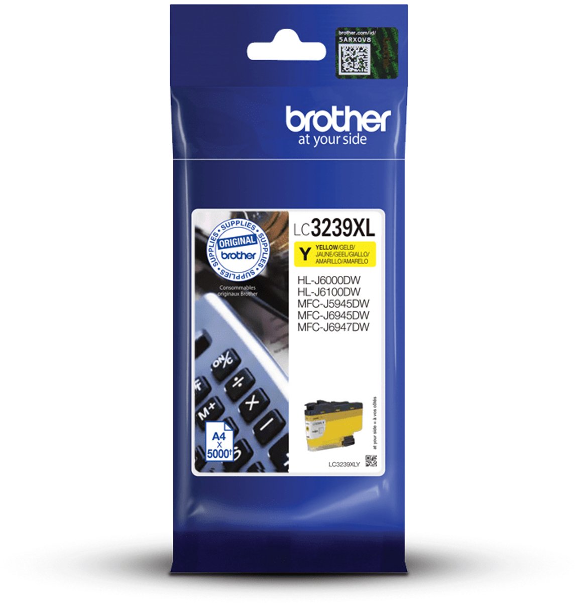 Brother LC3239XLY - Hoog rendement - geel - origineel - inktcartridge - voor Brother HL-J6000DW, HL-J6100DW, MFC-J5945DW, MFC-J6945DW, MFC-J6947DW