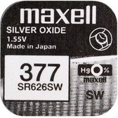 Bol.com MAXELL 377 / SR626SW zilveroxide knoopcel horlogebatterij 2 (twee) stuks aanbieding