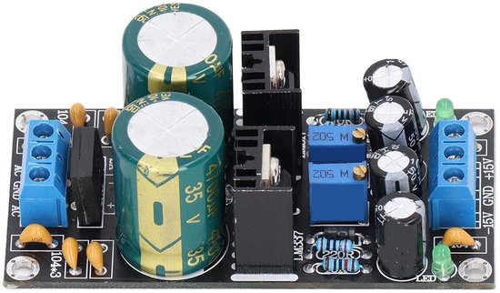 LM317 LM337 Voltage Regulator Module, Verstelbare Power Module Gestabiliseerde Board Voeding AC10-24V Input LM317 LM337 Voltage Regulator Module, Verstelbare Power Module Gestabiliseerde Board Voeding AC10-24V Input