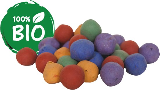 50 Losse Kleurrijke Zaadbommen - Zaadbom.com Zaadbommetjes - Bloembommetjes - Zaadbommetjes cadeau - Zaaibommetjes - Seedbombs - 100% Bio