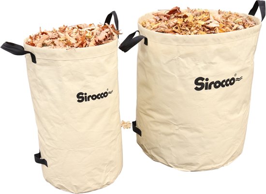 3 sacs SIRO pour feuilles et déchets de jardin 270 litres, avec boucles