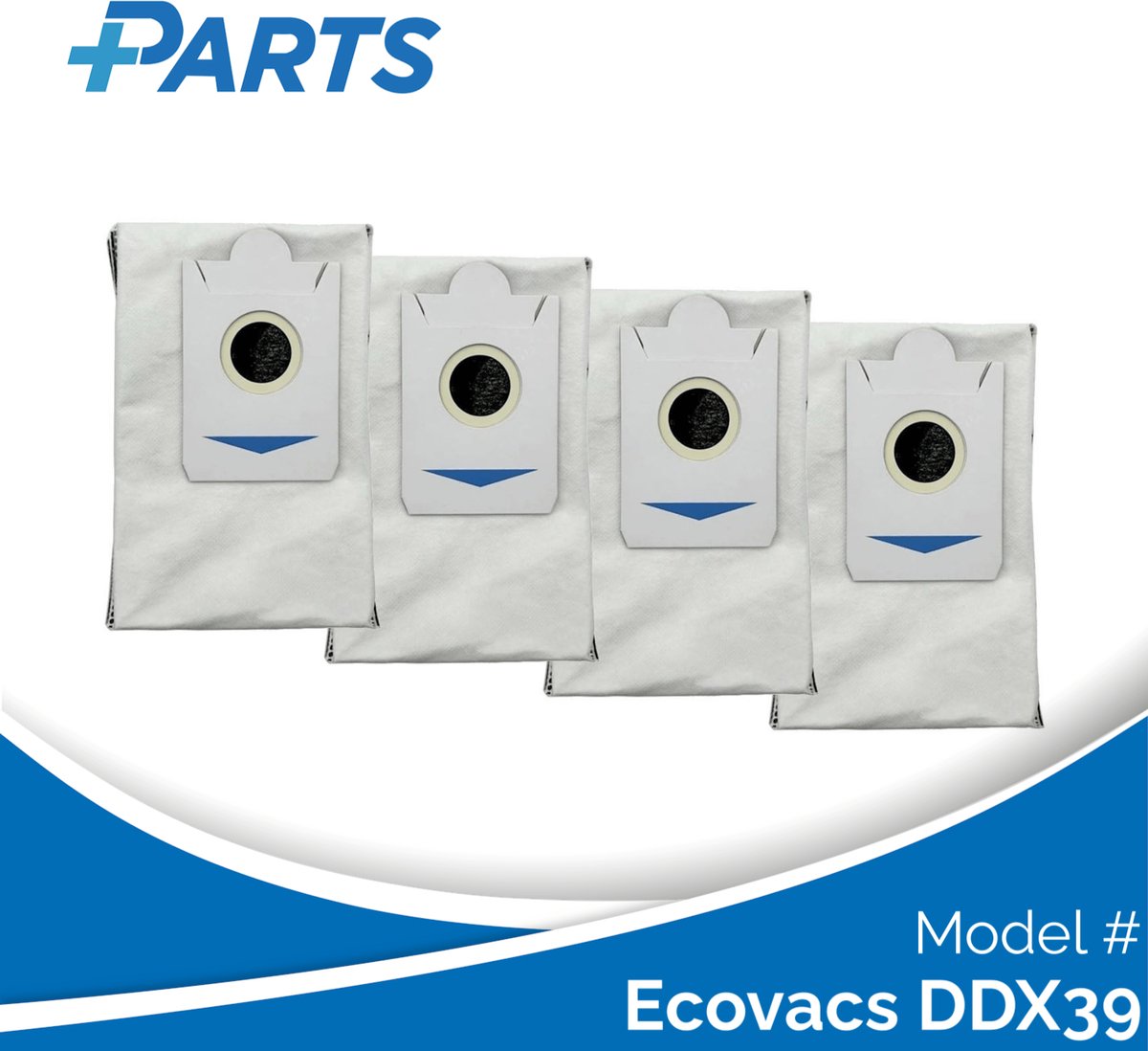 Ecovacs DDX39 Stofzakken (4 Stuks, Plus.Parts® alternatief voor DDB030025)