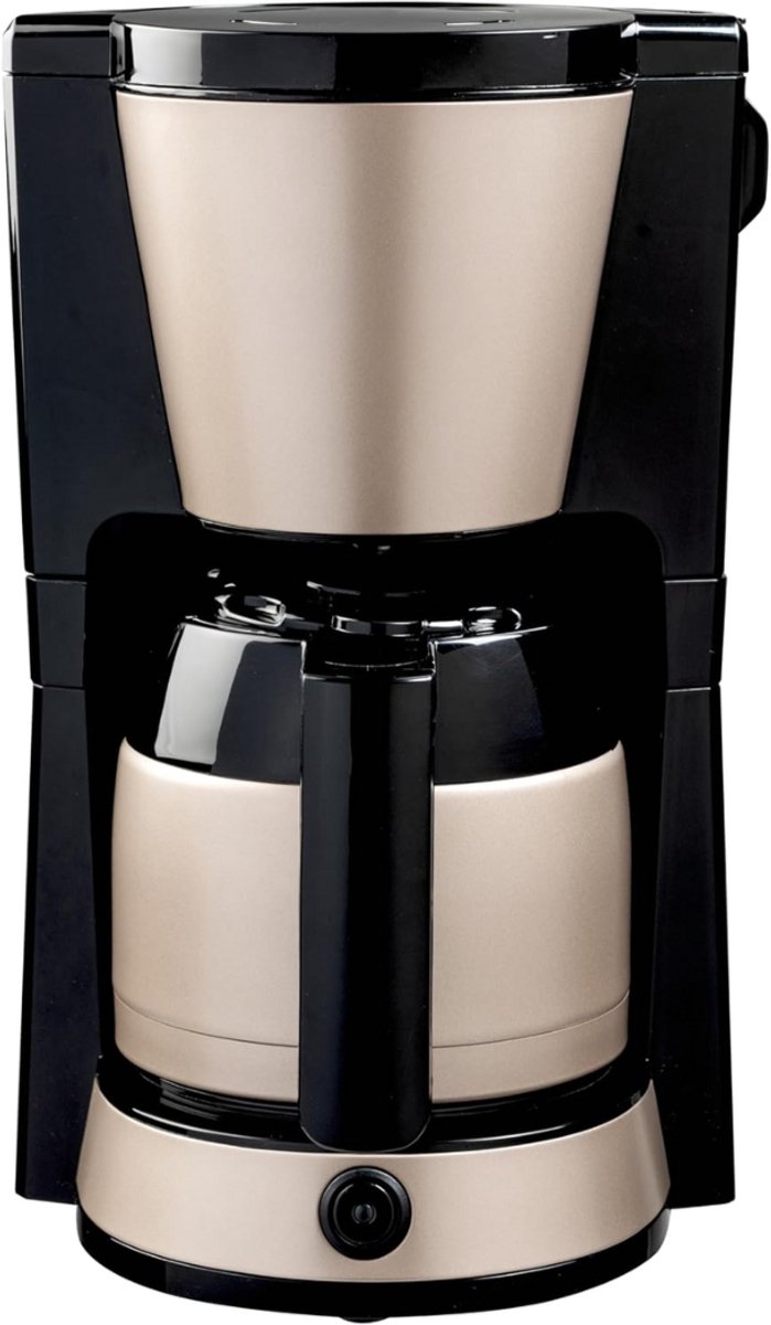 Clatronic® koffiezetapparaat | thermoskan | koffiezetapparaat | 8-10 kopjes | filterkoffie | druppelstop & automatische uitschakeling | filterelement | waterpeilindicator | 1 liter | KA 3327 zwart