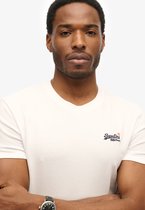 mens Organic Cotton Essential Logo T-Shirt in Mid Pine Green Grit US