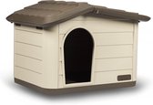 KERBL Buitenhuis voor katten - 60 x 51 x 41 cm - Mocca en bruin - Kunststof